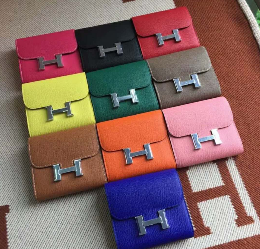 エルメス コンスタンス ミニウォレット Hロゴ金具 エプソン革 レッド