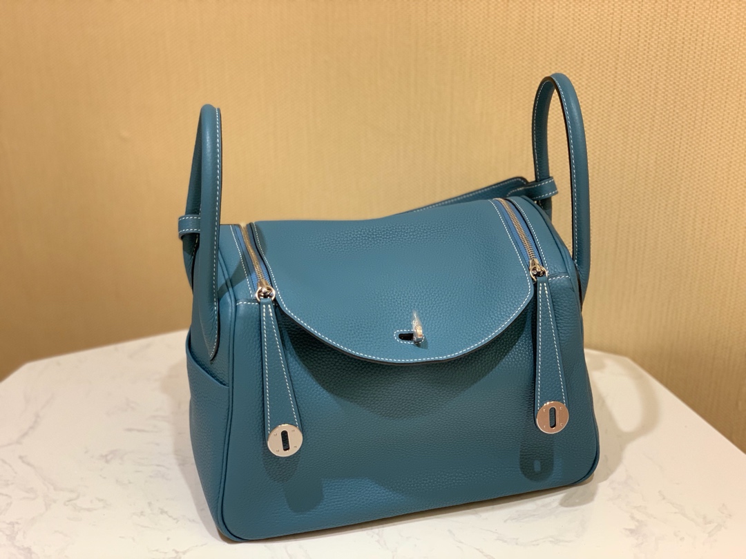 HERMES エルメス リンディ30（Lindy 30）​ トゴークレメンス デニムアズール シルバーエディション