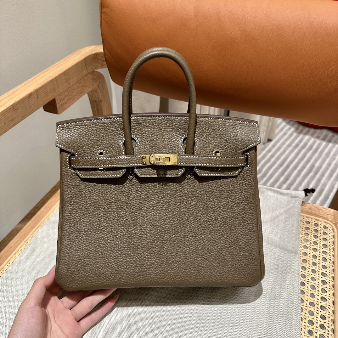 エルメス バーキン 25 エレファントグレー ゴールドハードウェア