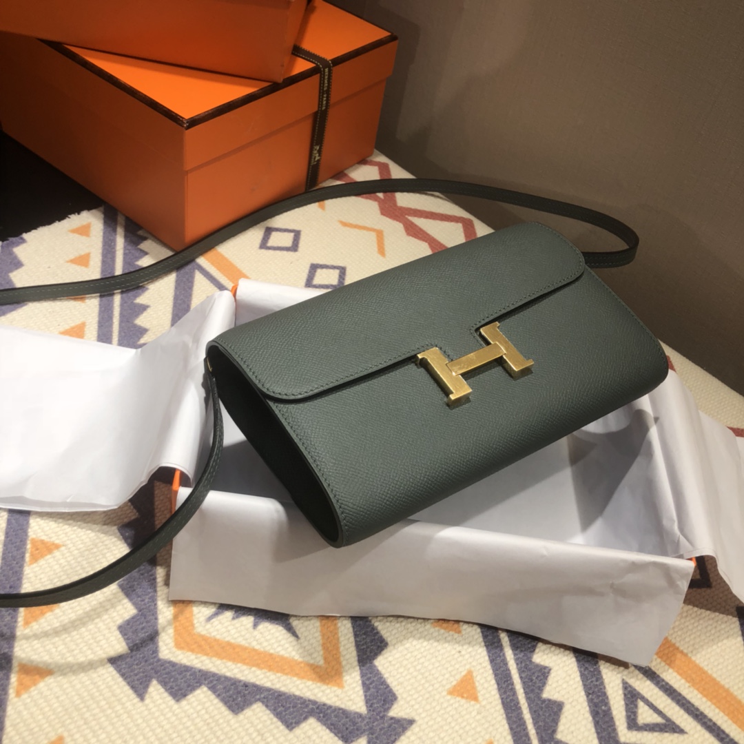エルメス コンスタンスWOC アーモンドグリーン