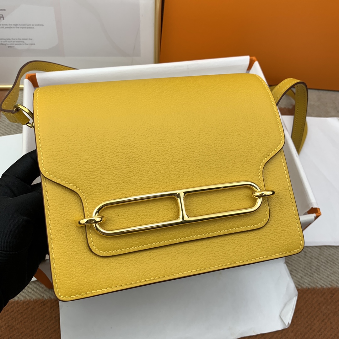 エルメス ルリス 19cm エヴェルカラー アンバーイエロー