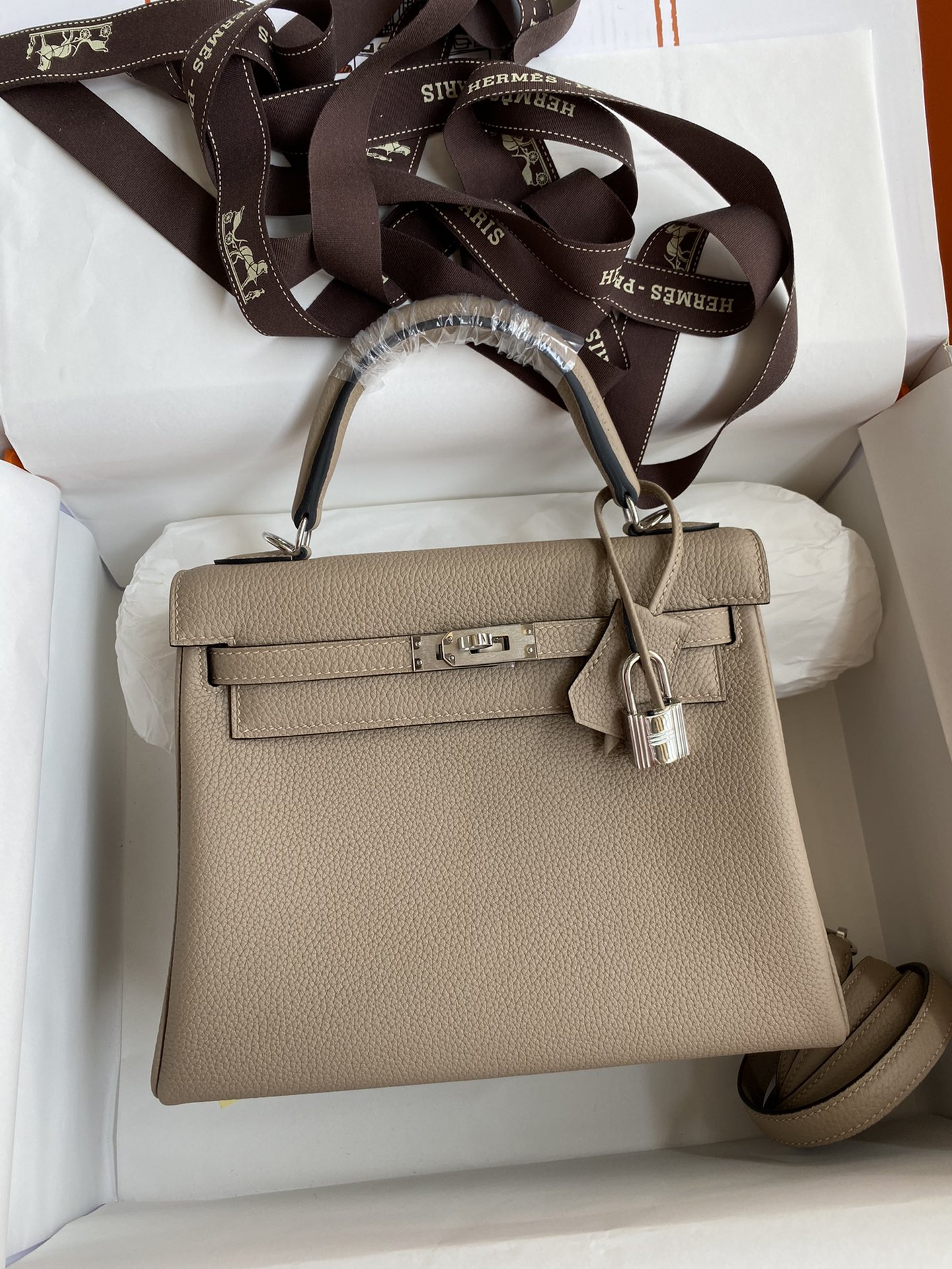 エルメス ケリー 25 トゴ革 エトープ