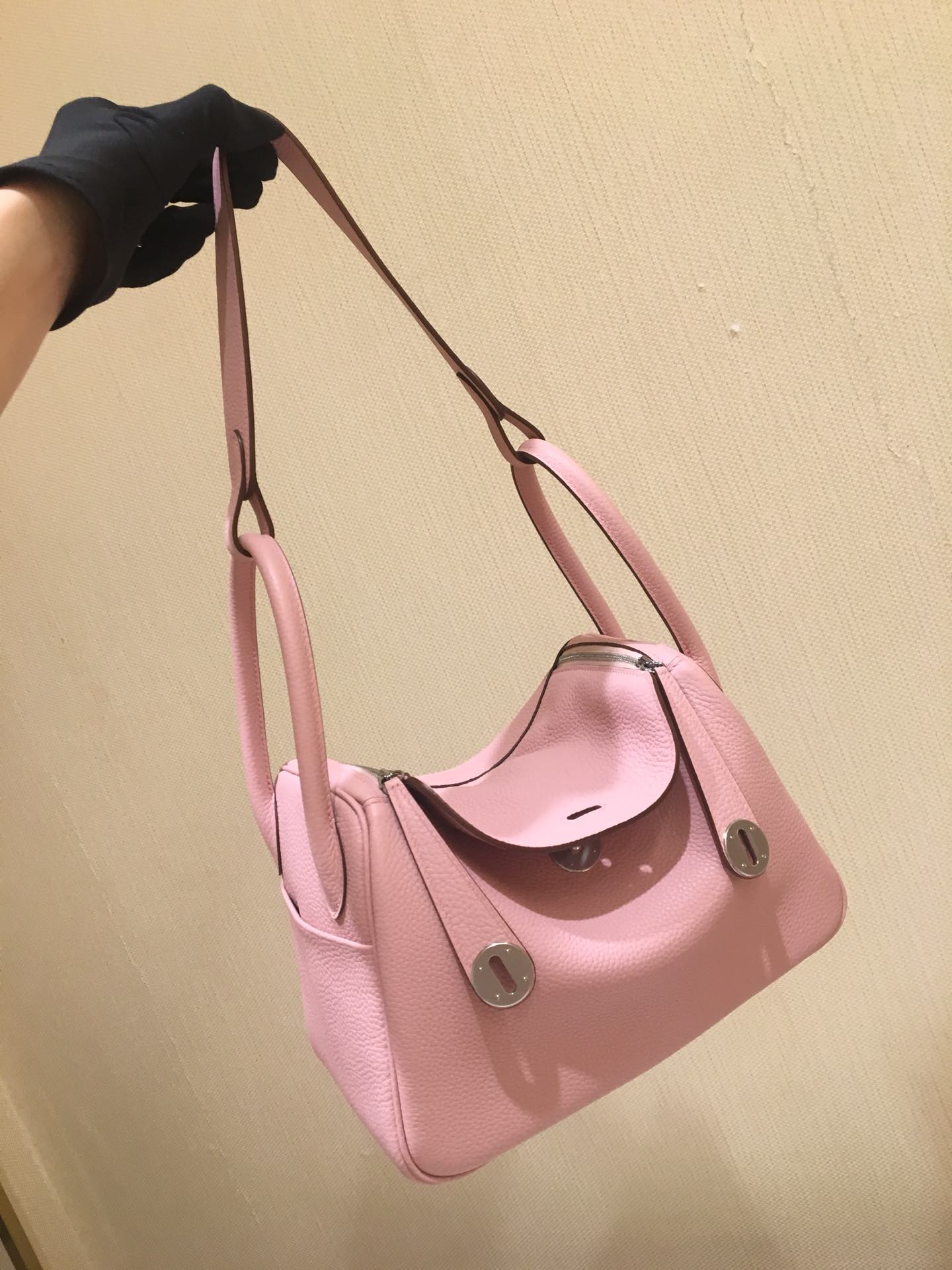 エルメス リンディ 26cm ミルキーホワイト シルバーハードウェア