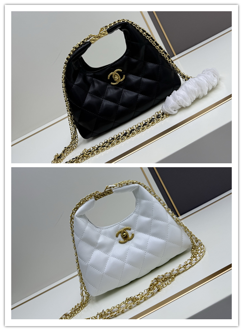 CHANEL 2025新春コレクション「24A」ダイヤモンドダイヤルハンドルホーボーバッグ