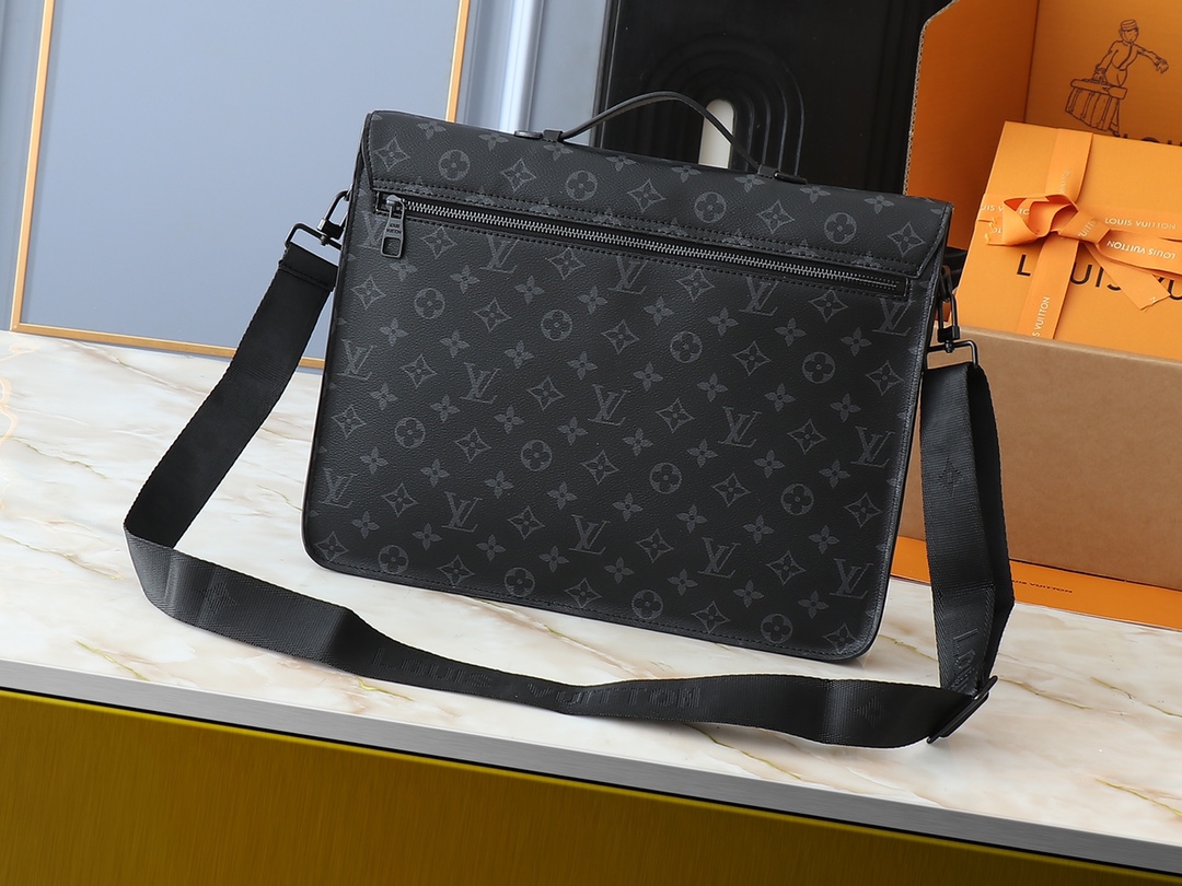 ルイ・ヴィトン クラシックビジネスバッグ Taurillon Monogram × 硬箱磁気ロック 可調式ストラップ搭載