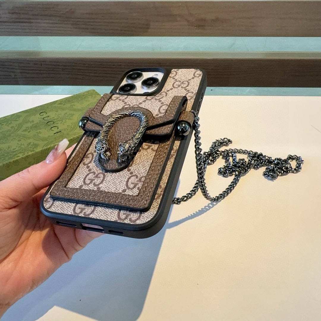 🎁 ​​【グッチ正規品】DIONYSUS COLLECTION 蛇頭バッジ付きスマホケースセット
