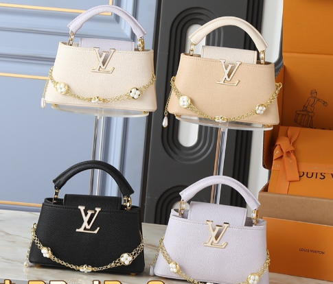 LVカプシーヌBBバッグ｜タウロン革×モノグラムフラワーが織りなす古典的優雅