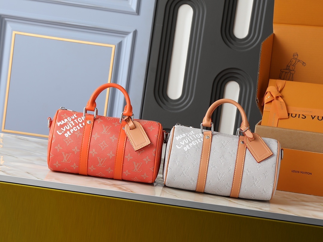 LVキーパル25バッグ｜モノグラムエクリプスリバース帆布×伝統の美を現代に昇華