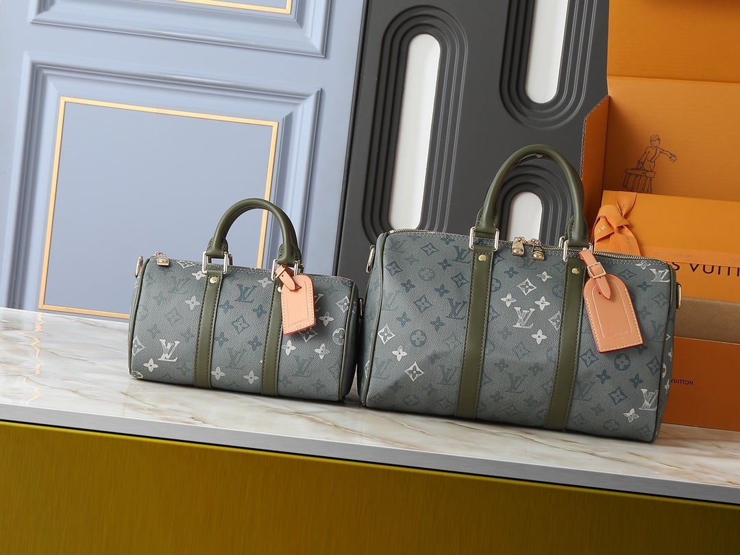 LVキーパル15249フルレザーバンドゥリエール35｜モノグラムエクリプス帆布で継承するクラシックな美