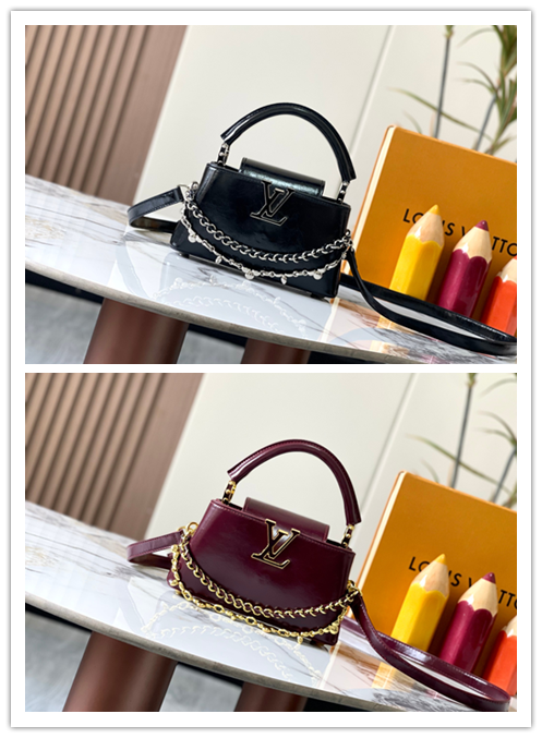 ルイ・ヴィトン Capucines East-West ミニ 手袋​​ （Louis Vuitton Capucines East-West Mini Bag）