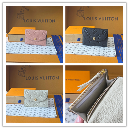 ルイ・ヴィトン「ロザリー ビニール財布 M81455/M41939」 モノグラム帆布 × 压花デザイン / 多機能ポケット & 拉鎖付きコインケース / 11 x 8 x 2.5 cm**