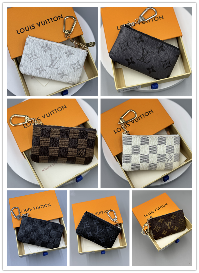 LV ダミエ帆布キーポーチ GI2345 （ダミエ帆布使用 / キーホルダー対応コンパクト設計）