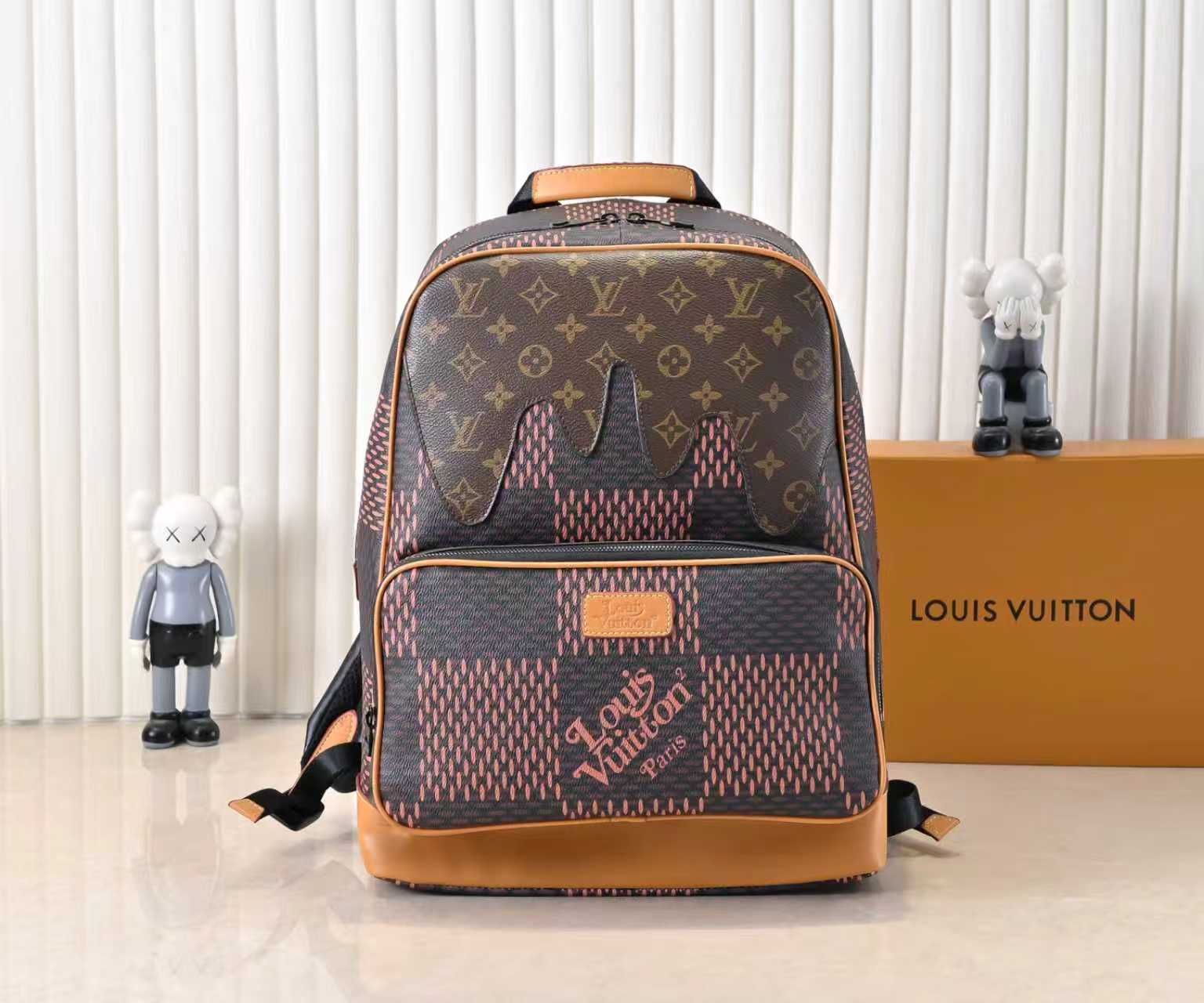 ルイ・ヴィトン(Louis Vuitton) NIGO®︎コラボレーションシリーズ 2020年秋冬新作 特大サイズ チェック×モノグラム アーティスティックバックパック