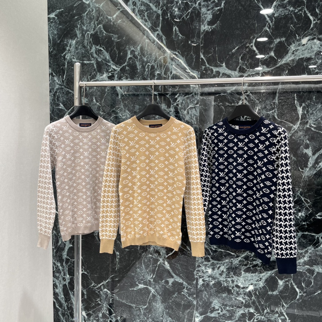 ルイ・ヴィトン(Louis Vuitton) 25年秋冬新作 ジャカードニットロングスリーブ
