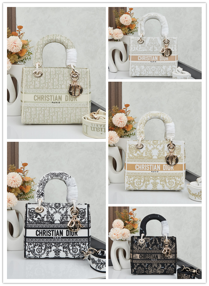 【DIOR（ディオール）ライトゴールド【Lady D 刺繍シリーズ】M8002 最新コレクション】 —— 自然の息吹を刺繍で紡ぐ「常識を破る新次代Lady D」——