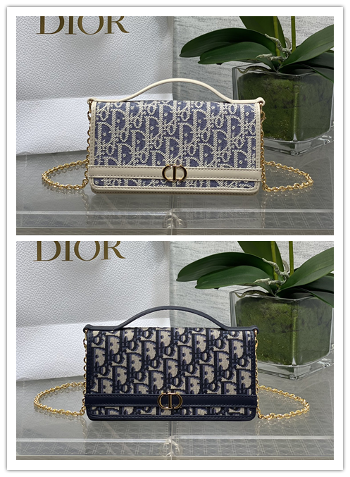 ディオール Montaigne Cigale シリーズ WOC｜新作｜パッチワークレザー×チェーンストラップ｜ショルダー/斜めがけ2WAY｜千金感溢れる｜夢中の理想バッグ