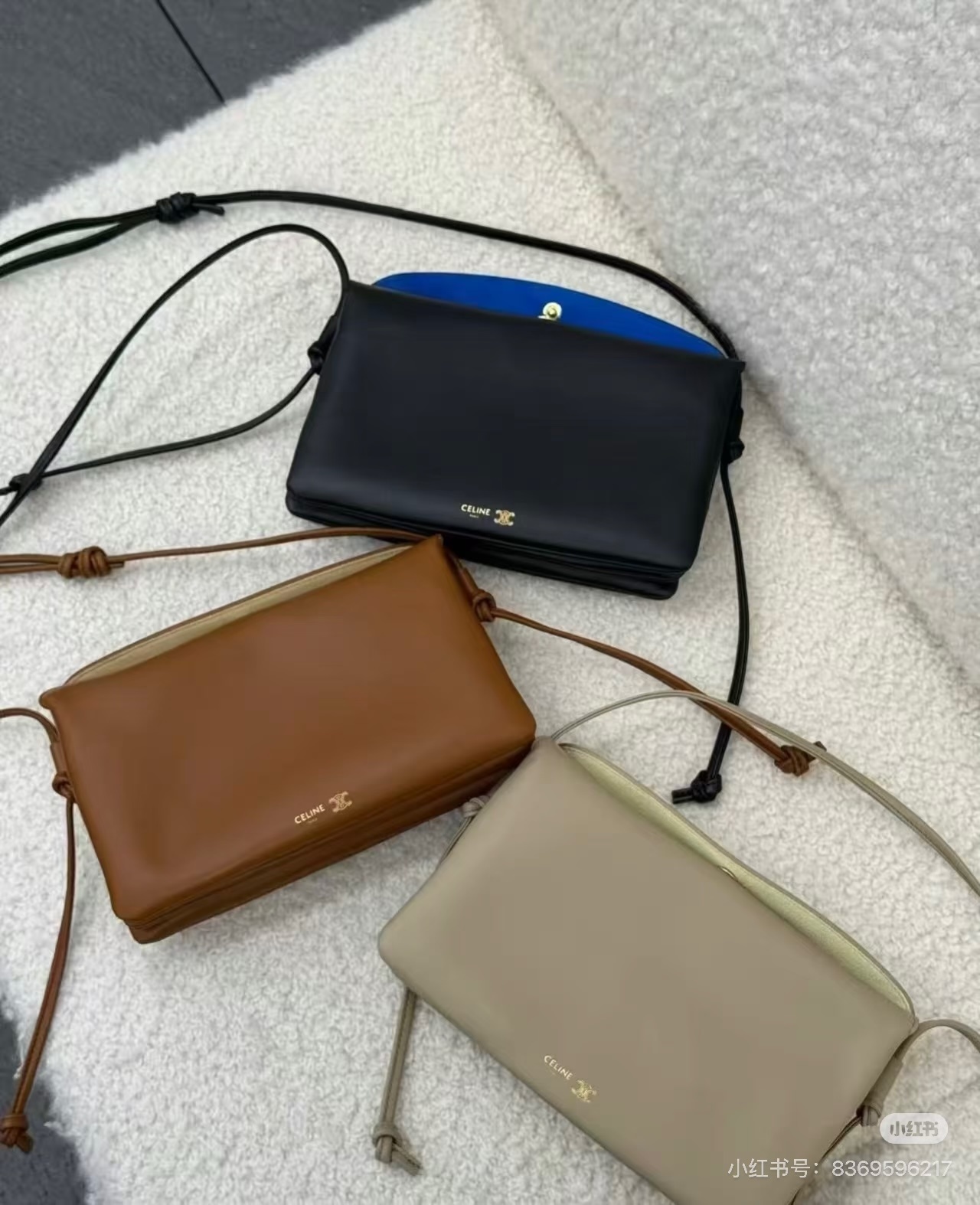 CELINE トリオフラップ ミニ ハンドバッグ