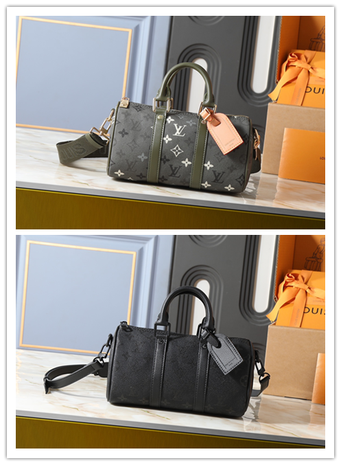 ルイ・ヴィトン Keepall Bandoulière 25 バッグ：モノグラムイクリプス帆布と做旧メタルの融合、都市ライフに最適な多機能デザイン