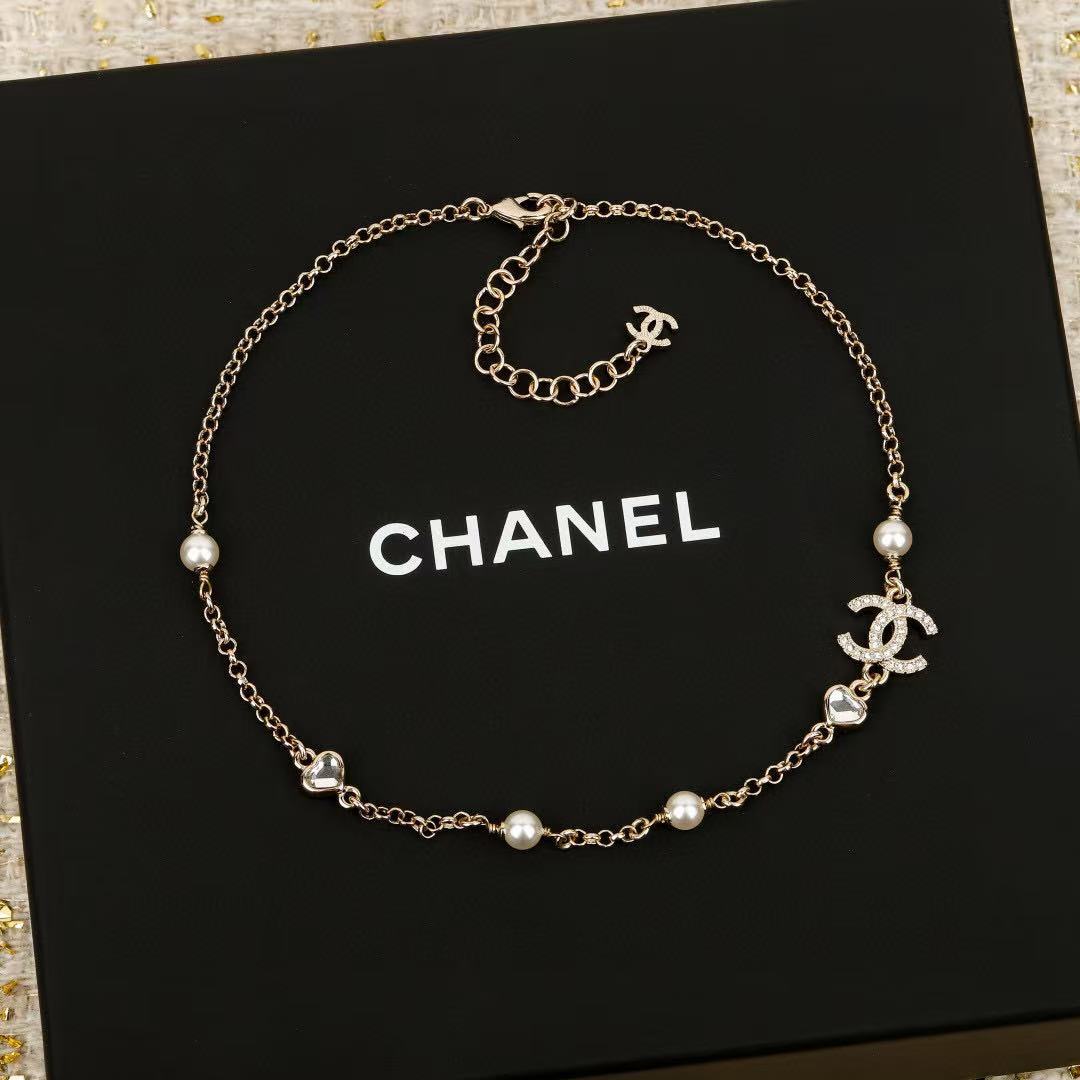 CHANEL シャネル ネックレス 双C ロゴ 定番 シンプル 大きめ 代官級 一比一 高品質