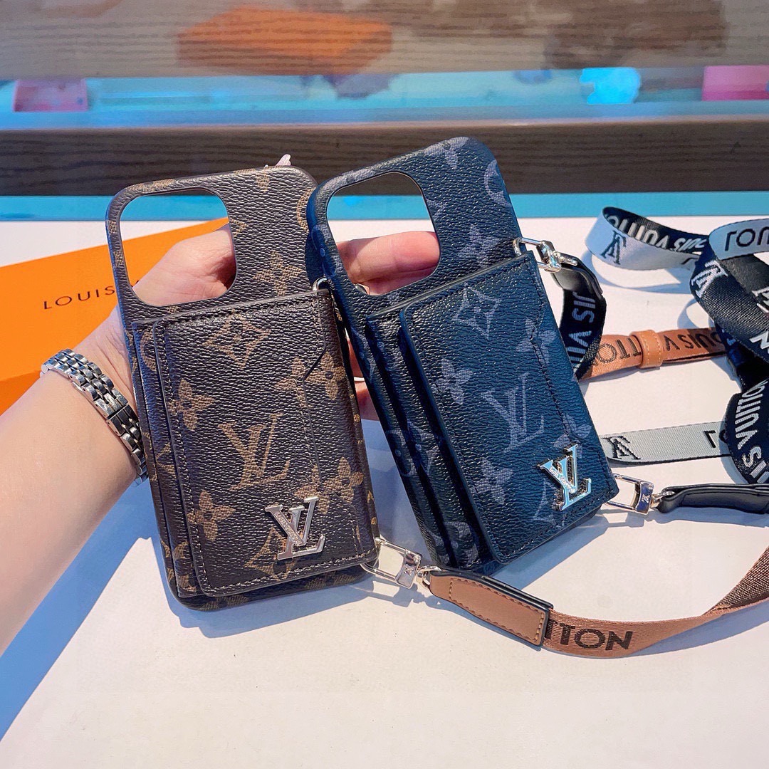 【LOUIS VUITTON LV】3つ折りカードケース ショルダー付き iPhoneケース｜キャッシュレス時代の必須アイテム